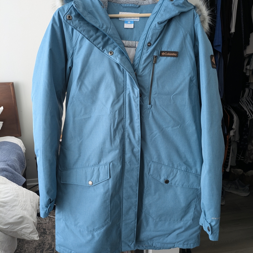 Columbia Women's Blue Hooded Jacket